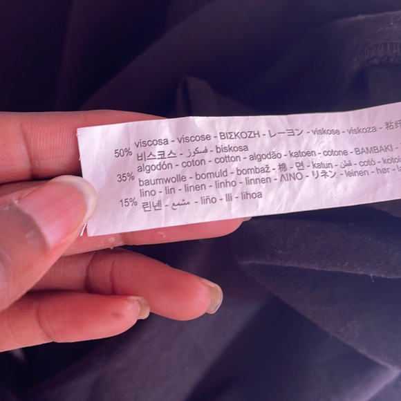 ZARA LINEN BLEND MAXI DRESS - Picture 6 of 7